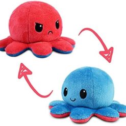 TeeTurtle Original Reversible Octopus Plushie – Blue+Red – Buy Online at AbmarketX
