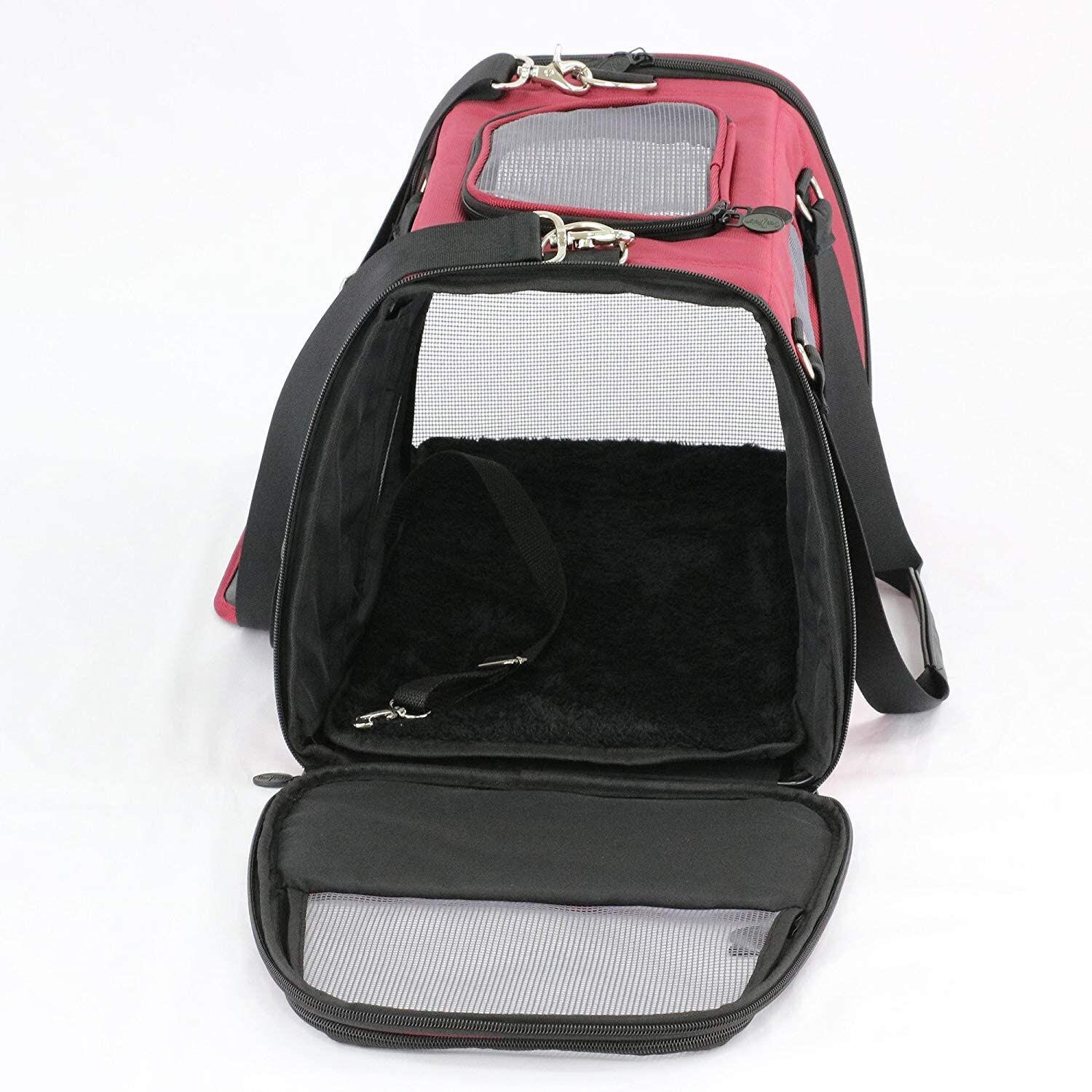 Gen7Pets Commuter Pet Carrier & Car Seat – Red/Black - Image 3