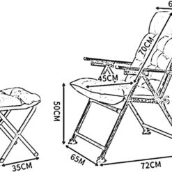 XZGDEN Lightweight Portable Folding Deck Chair – Red – Buy Online at AbmarketX