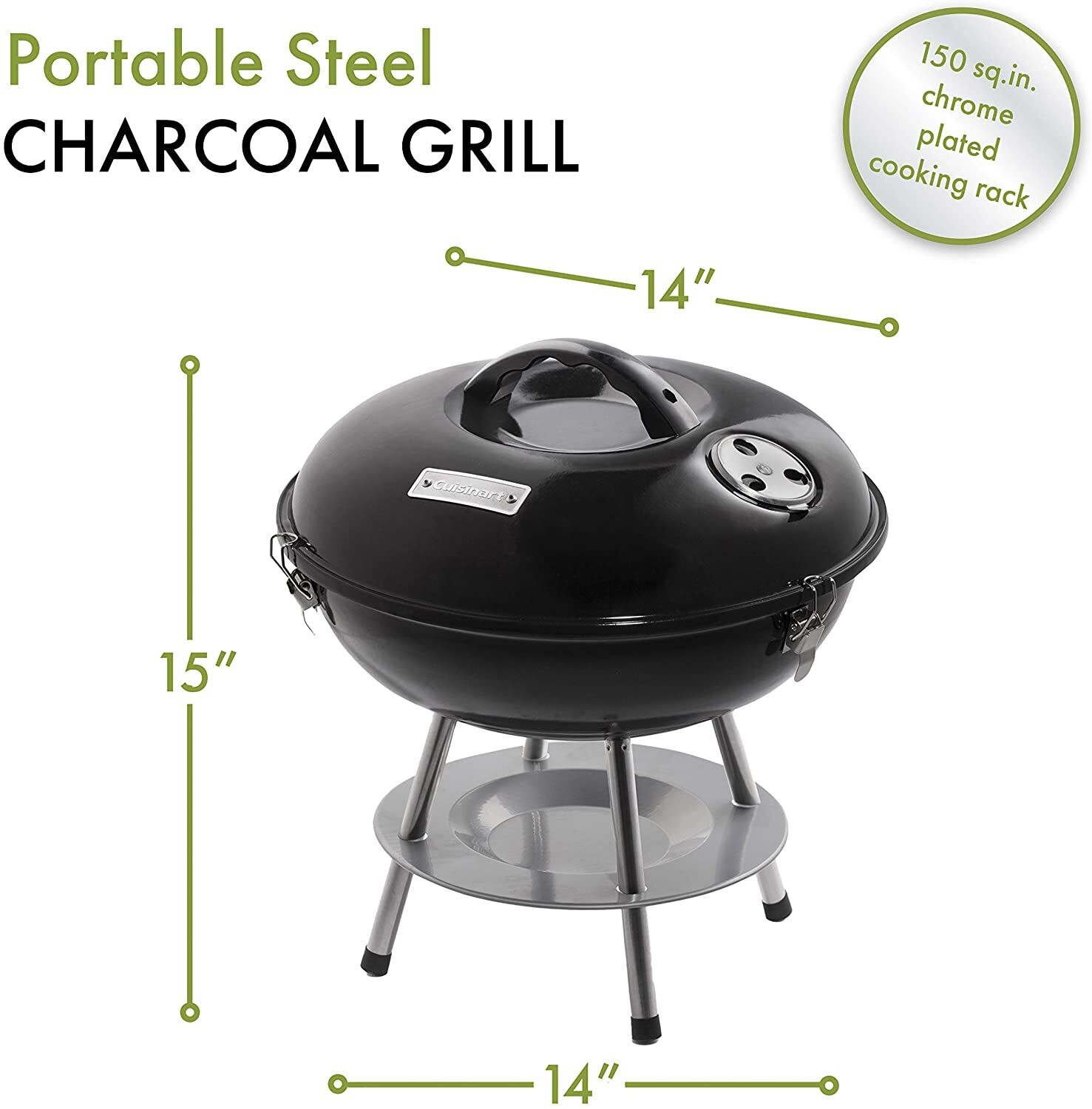 Cuisinart 14″ Portable Charcoal Grill – Buy Online at AbmarketX