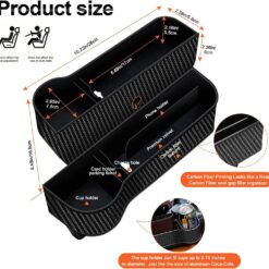 jiaji 2‑Pack Car Seat Gap Filler Organizer – Buy Online at AbmarketX