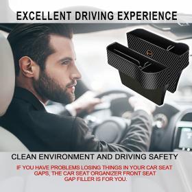 jiaji 2‑Pack Car Seat Gap Filler Organizer – Buy Online at AbmarketX