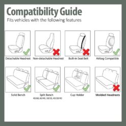 FH Group Front Set Cloth Car Seat Covers – Buy Online at AbmarketX