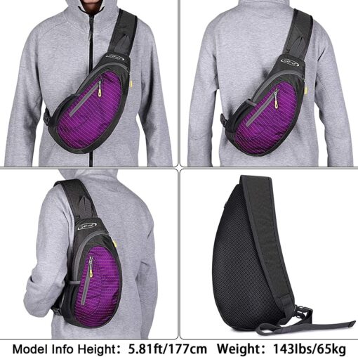 G4Free Compact Sling Bag – Purple - Image 5