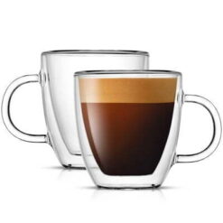 JoyJolt Savor Double‑Wall Espresso Glasses – 5.4 oz Set of 2 – Buy Online at AbmarketX
