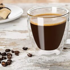 Alternative view of JoyJolt Savor Double‑Wall Espresso Glasses – 5.4 oz Set of 2