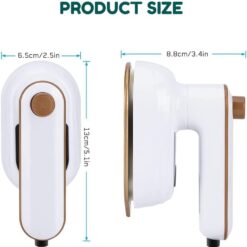 Alternative view of XCHTYZ Mini Travel Iron with Foldable 180° Handle