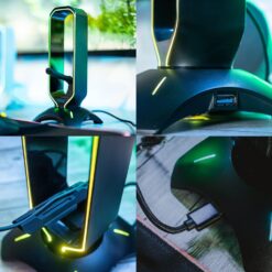 Tilted Nation Gaming Headset Stand | RGB Headphone Stand – Buy Online at AbmarketX