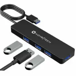 NOV8Tech 4-Port USB 3.0 Hub Splitter – Buy Online at AbmarketX