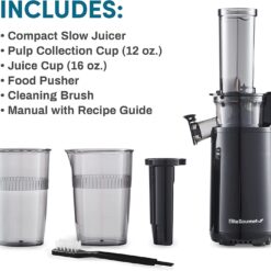 Elite Gourmet EJX600 Compact Slow Juicer – Buy Online at AbmarketX