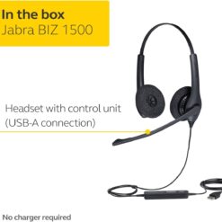 Jabra Biz 1500 USB Duo Wired Headset – Buy Online at AbmarketX