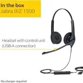 Jabra Biz 1500 USB Duo Wired Headset – Buy Online at AbmarketX