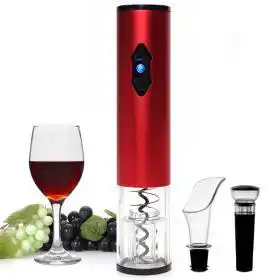 Secura Electric Wine Opener – Rechargeable (Red) – Buy Online at AbmarketX