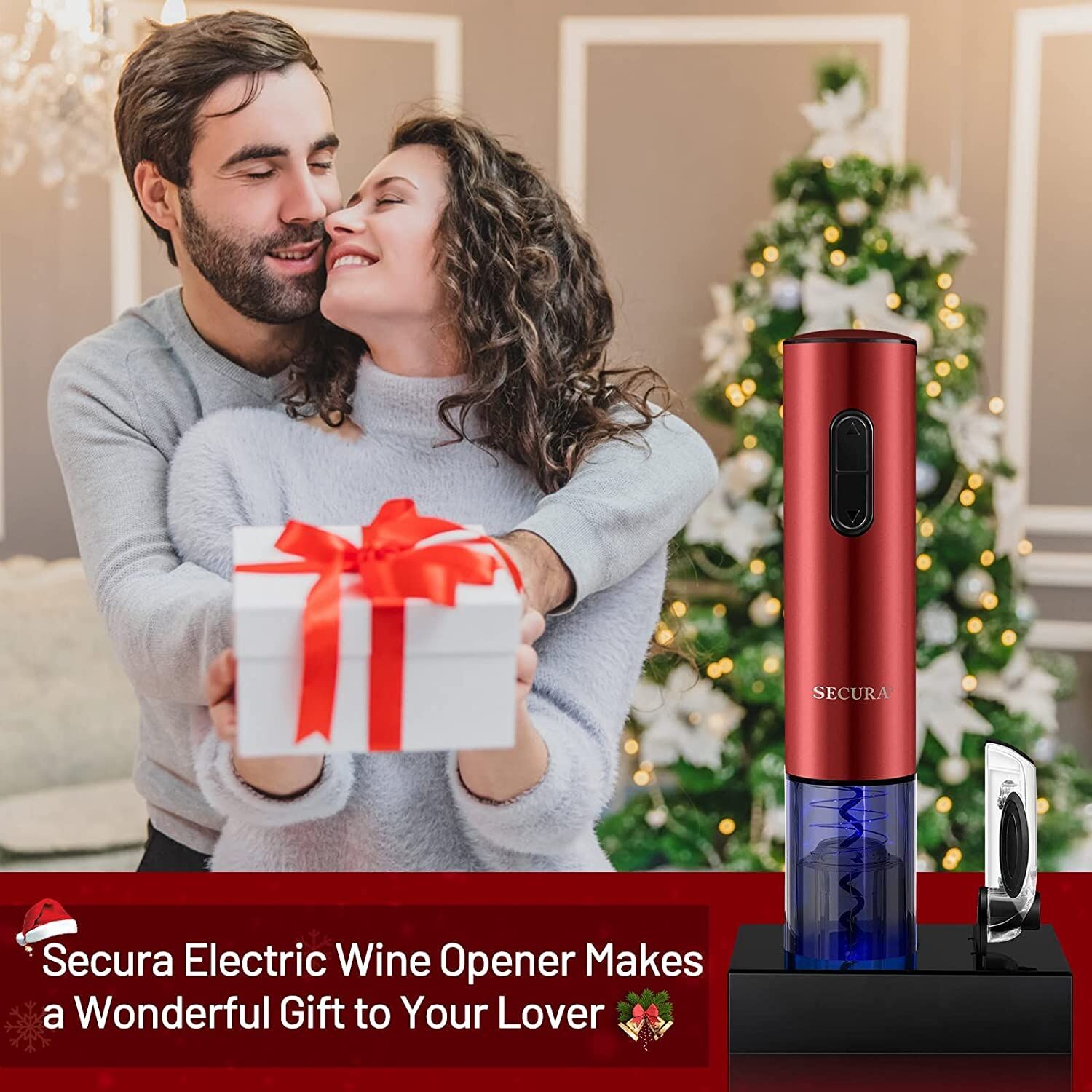 Secura Electric Wine Opener – Rechargeable (Red) – Buy Online at AbmarketX