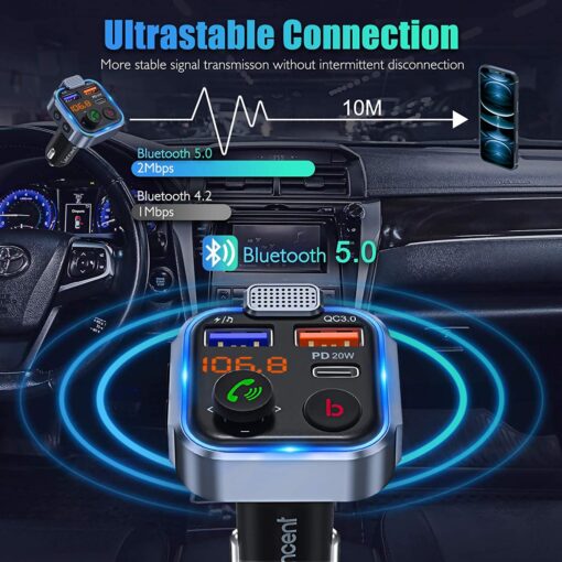 LENCENT FM Transmitter in-Car Adapter - Image 4