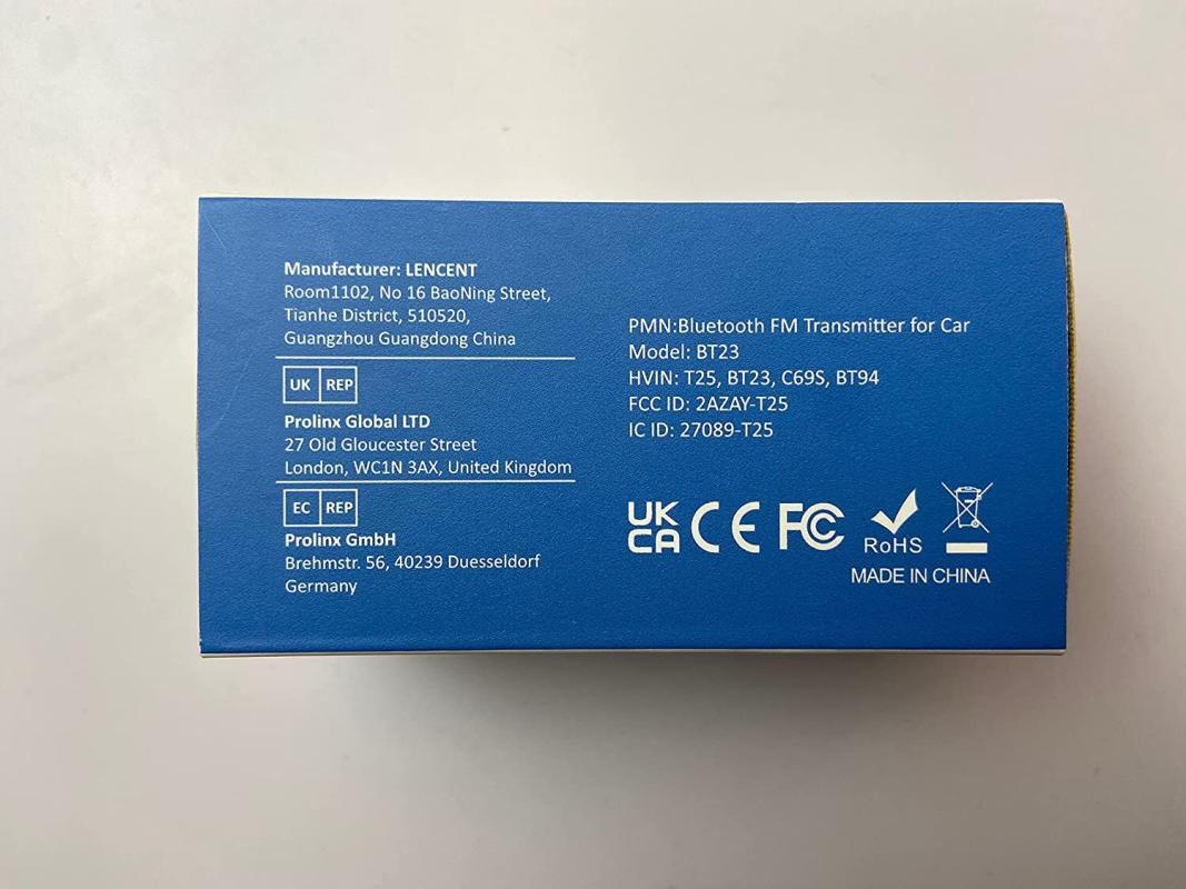 LENCENT FM Transmitter inCar Adapter AbmarketX