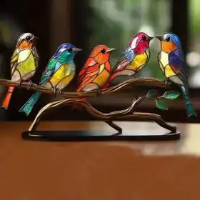 Acrylic Birds On Branch Decorative Ornament – Buy Online at AbmarketX