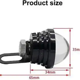 Ultra-Thin 6 W Yellow LED Fish‑Eye DRL & Fog Light – Buy Online at AbmarketX