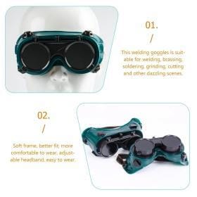 Flip‑Up Double‑Layer Welding Safety Goggles with View Protector – Buy Online at AbmarketX