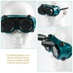 Flip‑Up Double‑Layer Welding Safety Goggles with View Protector – Buy Online at AbmarketX