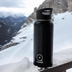 CleanTalk 32 oz Stainless Steel Insulated Water Bottle with Handle – Buy Online at AbmarketX
