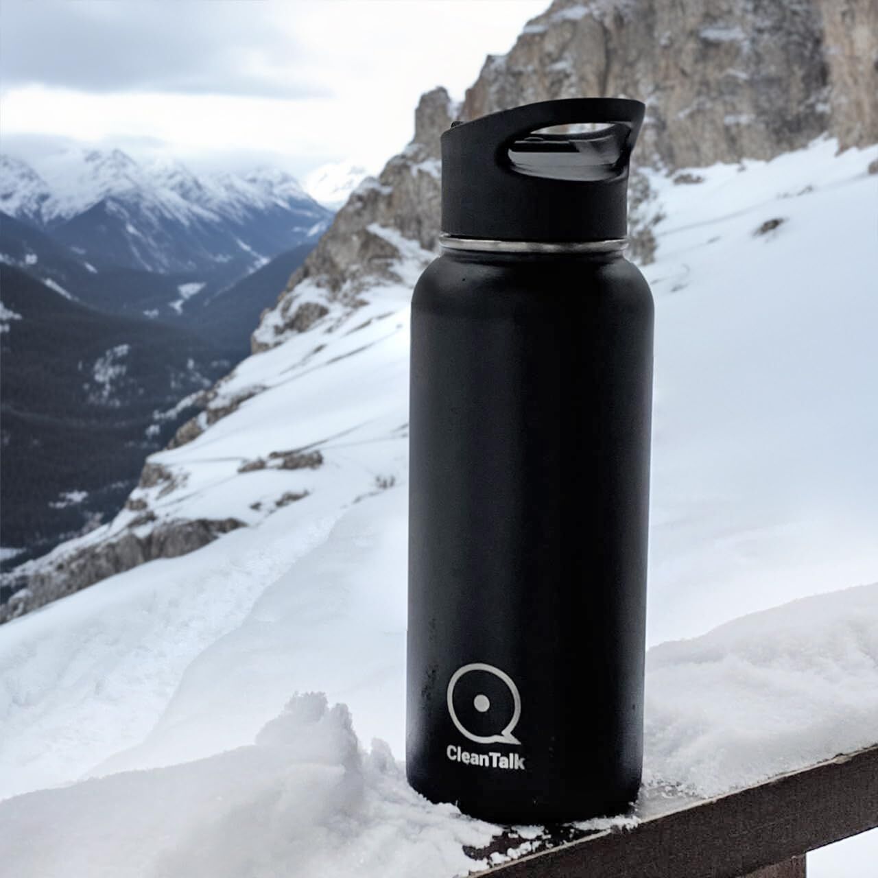 CleanTalk 32 oz Stainless Steel Insulated Water Bottle with Handle – Buy Online at AbmarketX