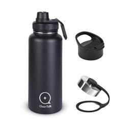 CleanTalk 32 oz Stainless Steel Insulated Water Bottle with Handle – Buy Online at AbmarketX