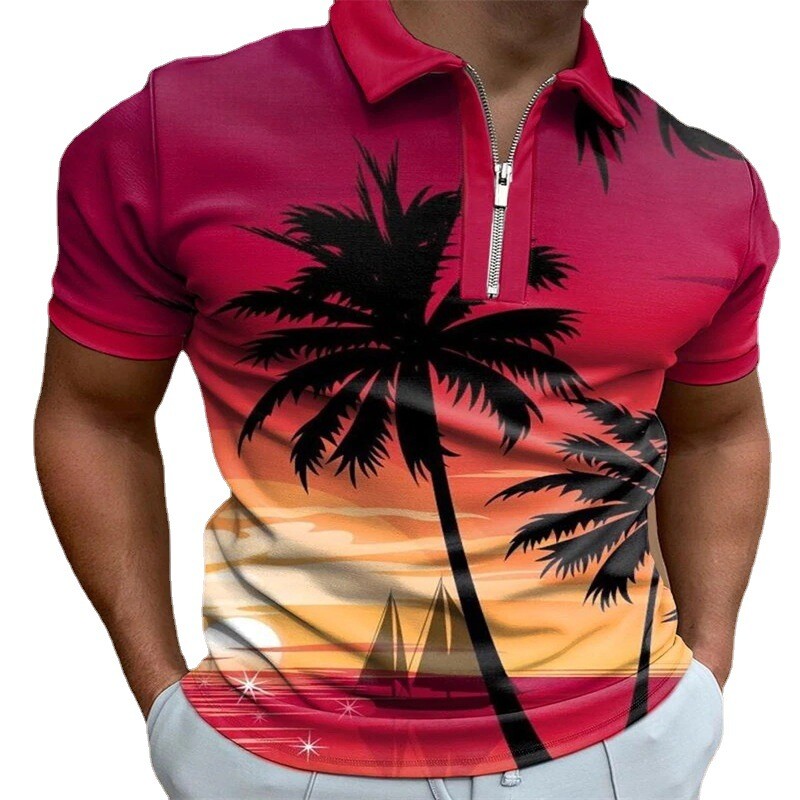 Men’s Polo T-Shirt – Casual Slim Fit Short Sleeve Top for Summer