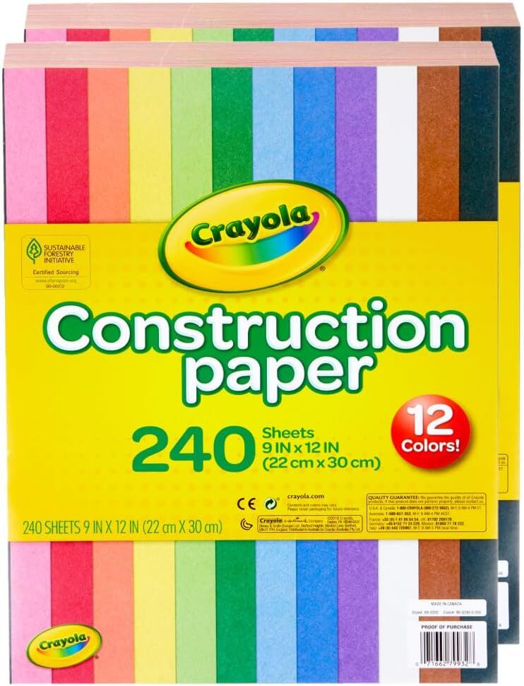 Crayola Construction Paper – 240 Sheet – Buy Online at AbmarketX