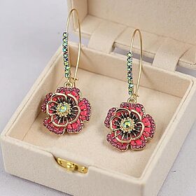 Betsey Johnson Rose Dangle Earrings - Image 4