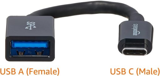 Amazon Basics USB-C to USB-A Female Adapter Cable Converter - Image 5