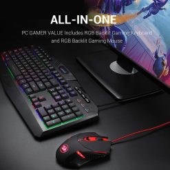 Alternative view of Redragon S101 Gaming Keyboard and M601 Mouse Combo Set