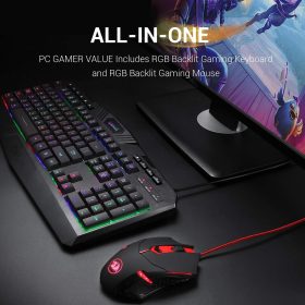 Redragon S101 Gaming Keyboard and M601 Mouse Combo Set – Buy Online at AbmarketX