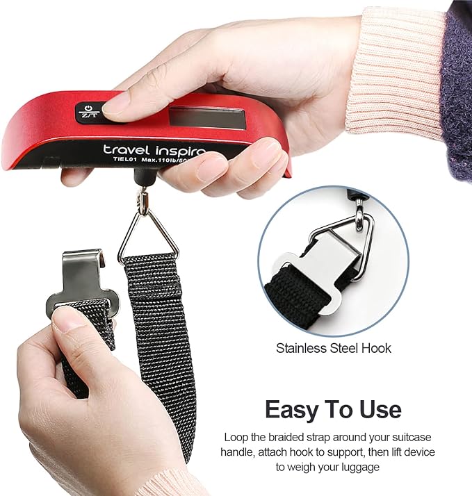 Travel Inspira 110 lb Digital Luggage Scale – Buy Online at AbmarketX