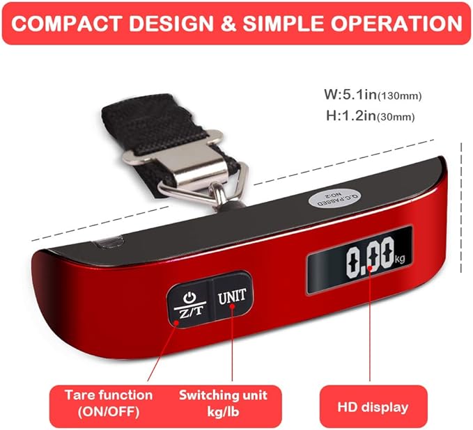 Travel Inspira 110 lb Digital Luggage Scale – Buy Online at AbmarketX