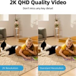 AOSU 2K Security Camera — 360 Degree indoor camera – Buy Online at AbmarketX