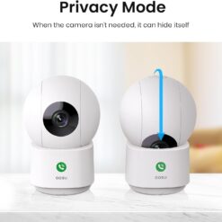 AOSU 2K Security Camera — 360 Degree indoor camera – Buy Online at AbmarketX