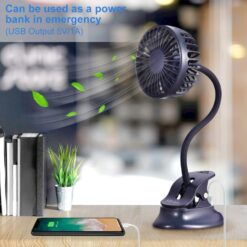 Mikikin Clip-on Small Mini Fan — Portable, Quiet & Flexible – Buy Online at AbmarketX