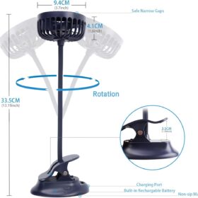 Mikikin Clip-on Small Mini Fan — Portable, Quiet & Flexible – Buy Online at AbmarketX