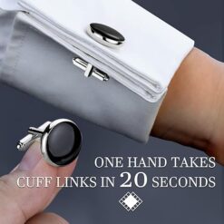 HAWSON Men’s Cufflinks and Tuxedo Studs Set with Gift Box – Buy Online at AbmarketX