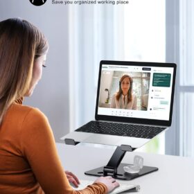 RIWUCT Foldable Laptop Stand — Adjustable & Ergonomic Riser – Buy Online at AbmarketX