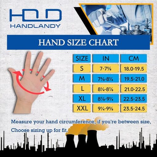 HANDLANDY Flexible Touchscreen Men & Women Work Gloves - Image 6