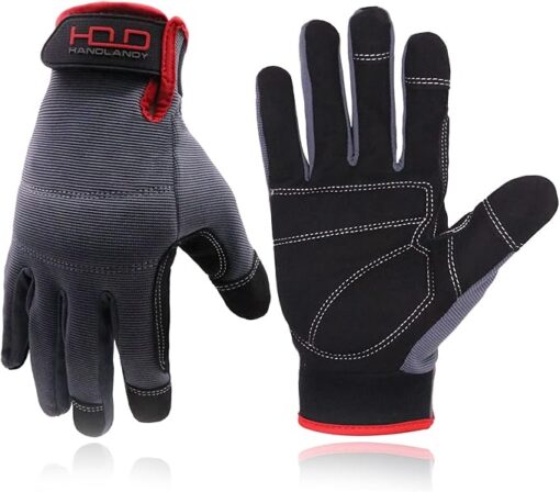 HANDLANDY Flexible Touchscreen Men & Women Work Gloves