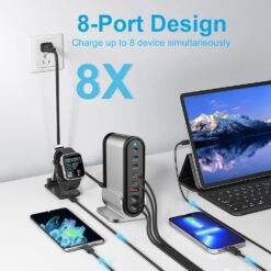 DENGWENQIANG 285W 8-Port USB C Fast Charger Hub – Buy Online at AbmarketX