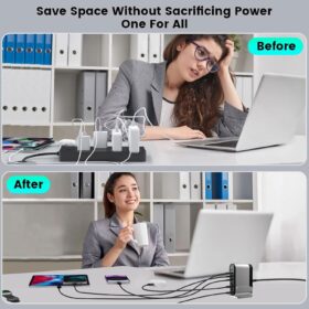 DENGWENQIANG 285W 8-Port USB C Fast Charger Hub – Buy Online at AbmarketX