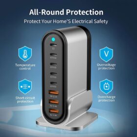 DENGWENQIANG 285W 8-Port USB C Fast Charger Hub – Buy Online at AbmarketX