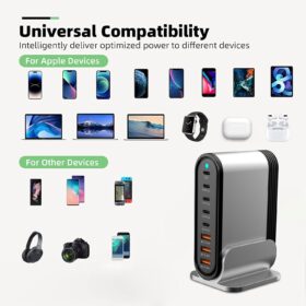 DENGWENQIANG 285W 8-Port USB C Fast Charger Hub – Buy Online at AbmarketX