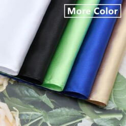 Alternative view of Luckyvestir White Black Silk Pocket Squares with Holder