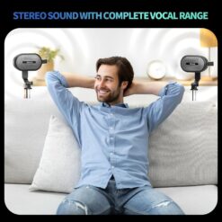 Alternative view of SOWO Dual Bluetooth Speakers with Adjustable Stands