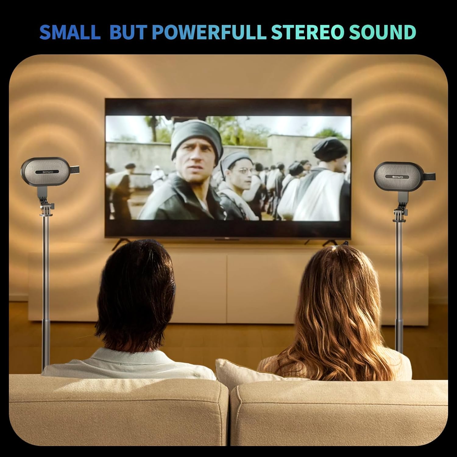 SOWO Dual Bluetooth Speakers with Adjustable Stands – Buy Online at AbmarketX